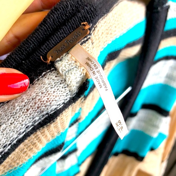 FREE PEOPLE BOHO RARE LINEN DUSTER XS - Picture 1 of 13